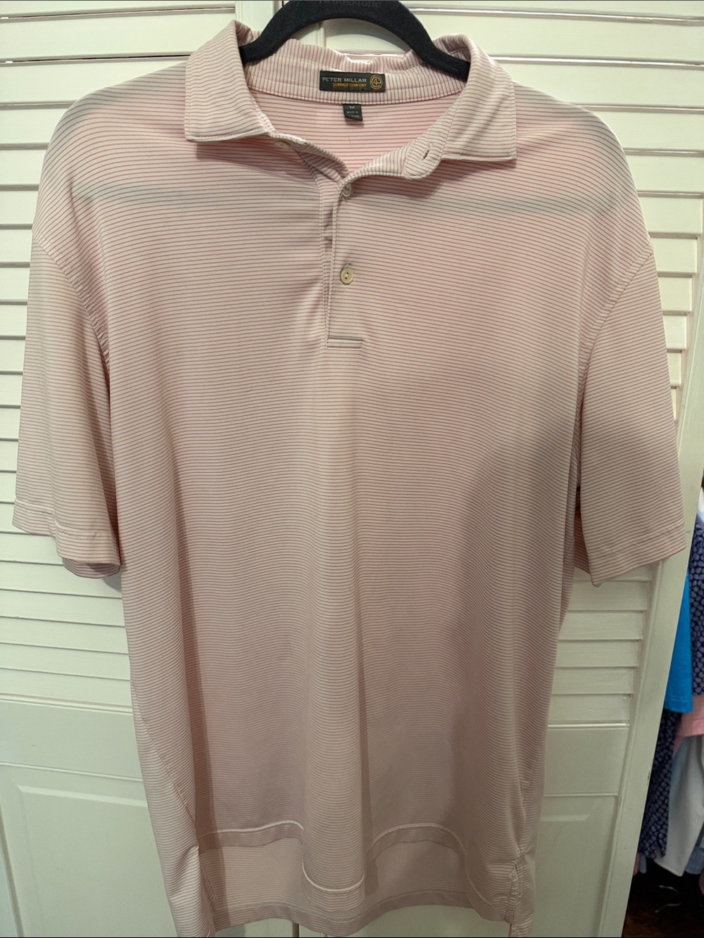 Peter Millar Summer Comfort Men's Orange Performance Polo Shirt